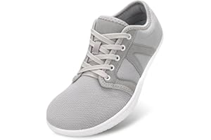 QIMAOO Barefoot Shoes Mens Trail Running Shoes Wide Toe Box Shoes Men Minimalist Shoes Lightweight Breathable Walking Shoes