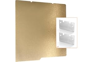 NORTHRENDA Upgraded 264x276mm for Kobra S1 Combo Build Plate PEI Double Sided Textured Flexible Spring Steel Printed Bed with 2 Scraper Blades for Anycubic Printer Accessories Replacement