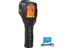 VEVOR Handheld Wärmebildkamera 240x180 IR-Auflösung Infrarotkamera Thermometer 40mK Thermografie Kamera -20-350°C Thermokamera Fehlersuche in HLK-Anlagen Identifizierung von Luftlecks