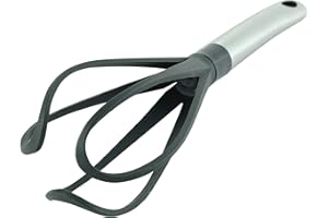 Generies Frusta in acciaio inox opaco, resistente al calore fino a 230 °C, 4693, nero, taglia unica