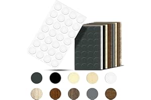 ‎HAGGIY haggiy Selbstklebende Abdeckkappen für Möbel & Böden - Schraubenabdeckung - Rund - Abdeckung für Schrauben & Bohrlöcher - Möbelschutzkappen - Ø20 mm - 28 Stück - Möbelpflaster (Alaska Weiß)