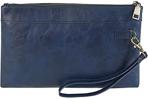 DingGuagua Pochette in Pelle PU Pochette Donna da Polso Borsello Portafogli Borsette per Lavoro Viaggio Casual Ufficio Borsa