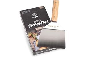 MOESTA BBQ EST. 2012 MOESTA-BBQ 19495 - Espátula de barbacoa para placa de fuego o cocina (mango de madera)