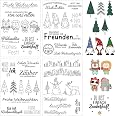 Silikonstempel Sprüche Weihnachten Kalligraphie Te Produktbild-Vorschau 2