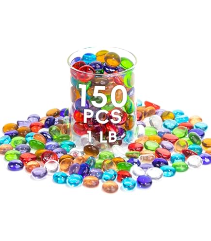 Billes Verre 20mm 120 Billes Plates En Verre De 2 Cm - Galets