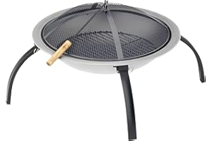 ‎ACTIVA ACTIVA Feuerstelle Feuerschale Edelstahl, Terrassenfeuer Garten Terrasse Feuer Lagerfeuer