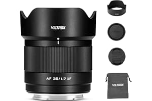 VILTROX 35mm F1.7 XF Objectifs Autofocus STM pour Monture Fuji X Camera Lenses Pro Standard Objectifs Compatibles avec Fujifuilm X-T5 X-H2S X-S10 X-T30II X-T20 X-T10 X-T4/-T3/-T2/-PRO3/-M1/-H1