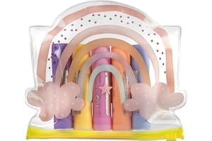 Lulubug Wachsmalstifte | Weich wie ein Lippenstift, Ohne Abfärben | Hohe Deckkraft, Tempera Farben | Ideal für dunkle Untergründe, Glas & Leinwände | Super Soft Wachsmaler ab 3 Jahren, Regenbogen