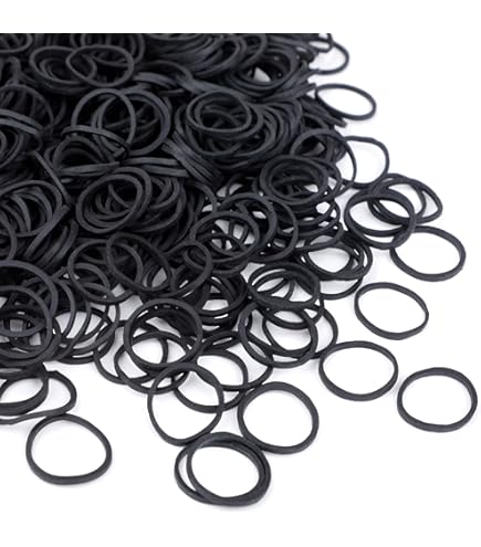 1000 Elastici Per Capelli E Ufficio - Morbidi, 22mm, Per Codini, Dreads, Carta E Organizzazione - Foto 9