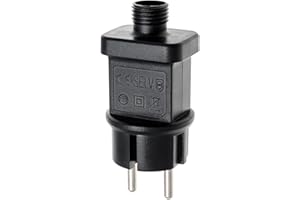 Magie di Natale Ricambio Trasformatore opzionale per luci a led con Spina Europea IP44 (6 W, 4,5 V)