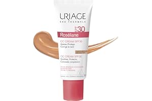 ‎URIAGE Uriage Roseliane CC Creme Gegen Rötungen LSF30 mit Ginseng Extract - Deckt Rötungen ab, Wirkt Beruhigend & Lang Anhaltend, Getönte Gesichtscreme - Parabenfrei - Nicht Komedogen - 40ml
