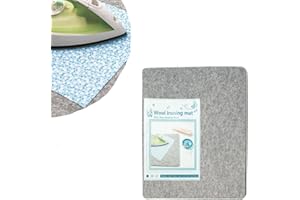 zalati Tappetino in feltro di lana per trapuntatura e stiratura, portatile, facile da premere, mantiene il calore per progetti di cucito, 34,3 x 43,2 cm