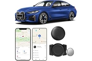 GNLLYIL GPS Tracker per Auto, Nuovo GPS Auto Localizzatore Compatibile con Google Find Hub(Android) e Find My(iOS) Magnetico Nascosto Localizzatore Gps Senza SIM, per Bambini, Auto, Animali Domestici - Nero