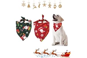 KARELLS Bandana Cane Bandana per Cani da Natale, Sciarpa Natalizia per Animali Domestici