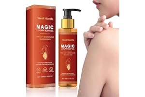 ZNNHNN 100 ml Magic Luxury Body Oil West Month Body Oil Light Texture Massage Oil Body Care Skin Oil Moisturises and Reduces Fine Lines on Cheeks, Abdomen, Thighs, Arms
