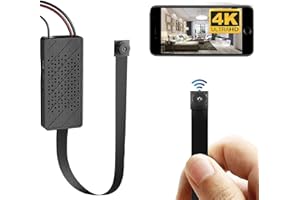 LZMONEY DIY Mini Kamera Szpiegowska 4K - 1080P Ukryta Bezprzewodowa kamera HD Tiny DV Rejestrator wideo Kamery Detekcja ruchu Noktowizor Kamera domowa niania do użytku w pomieszczeniach