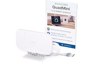 Waveform QuadMini: 4x4 MIMO Low-Profile MIMO Kit | External Antenna for 4G/5G Routers & Gateways | for EE, Three, O2, and Vodafone | Antenna Only