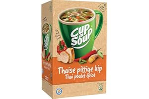 UNBEKANNT Unilever Thai-Chicken, Hühnersuppe, scharf, Coup a Soup, Tütensuppe, Tassensuppe, 21 x 175ml