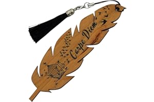 Amore Legno Sforza Segnalibro in Legno con Frasi Motivazionali - Idee Regalo Donna e Uomo - Portafortuna Originale per Laurea Amanti della Lettura Colleghi Maestre ed Amici