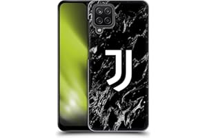 Head Case Designs Licenza Ufficiale Juventus Football Club Nero Marmoreo Custodia Cover Dura per Parte Posteriore Compatibile con Samsung Galaxy A12 (2020)