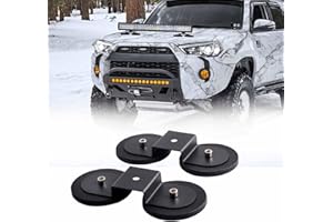 Chelhead Magnétique support 88mm pour led light barre de phare à aimant ultra-fort magnétique support Pour utilisation sur le toit, le capot avec joint en caoutchouc