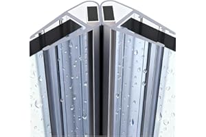 Gedotec Magnet Duschdichtung 6 mm 7mm 8mm für 90° Duschtüren, 1 Paar Duschtüdichtung magnet 200 cm Länge, Magnetdichtung Duschkabine wasserdicht, Profi Ersatzdichtung Duschwand Duschabdichtung