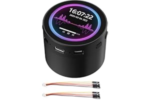 WONRABAI ESP32-S3 1.85inch Round Touch LCD Development Board, 360x360, Supports Wi-FI & BLE 5, AI Speech, Smart Speaker Box, Support AI Interaction and Offline Voice Control, with Speaker Box