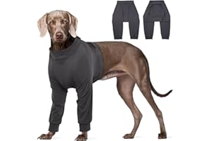 Kuoser Tuta per il recupero della chirurgia del cane, tuta di recupero del cane femmina, tuta di recupero delle zampe anteriori del cane, tuta di recupero chirurgico del cane, tutore per gamba del