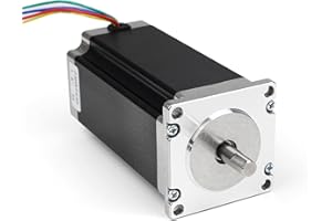 RATTMMOTOR Nema 23 Motor paso a paso, Nema23 Stepper, 2,8 Nm (425oz.in) 3A 1.8 grados 4 hilos Stepper Motor de 2 fases 57 x 57 x 112 mm para robots, impresoras 3D, fresadora CNC (23HS2430)