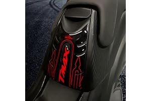 Resin Bike Adesivi Scooter Compatibile con Yamaha Tmax 2008 2016. Protezione Sportello Serbatoio da Urti e Graffi. Adesivo 3D Resinato per Maxiscooter - Nero e Rosso
