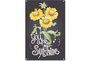 CREATCABIN You Are My Sunshine Targa in Metallo Targhe in Metallo Vintage Pittura in Ferro Targa retrò Poster per Cucina Cafe Farmhouse Wall Art Decor, 8 x 12 Pollice