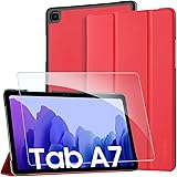 EasyAcc Funda y Protector de Pantalla Compatible con Samsung Galaxy Tab A7 10.4 2020, Case Ultra Slim Carcasa Smart Cover PU 