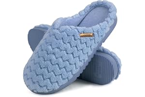 LongBay Women's Slippers with Memory Foam and Plush Non-Slip Slippers