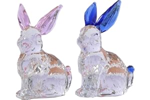 ETERSPR Statuetta Decorativa in Vetro a Forma di Coniglio in Cristallo, Oggetto Decorativo in Vetro, Può Essere Utilizzato Per Decorare Una Casa o un Ufficio o Come Regalo Per Genitori, Amici e Bambini