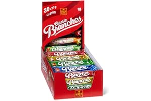 Frey 30 Branches Classic - Barre de chocolat - Présentoir de 30 barres au lait fourrées à la crème aux noisettes - Fabriqué en Suisse - Lot de 30 Snacks emballage individuel Certifié UTZ