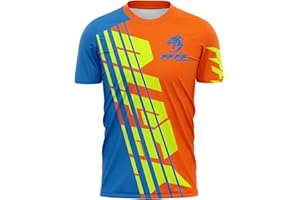 FFFF & OLFEH MTB Trikot,Herren Radtrikot Fahrradtrikot Kurze, Motocross | MX MTB Mountainbike,Shirt Downhill Fahrrad Jersey Schnelltrocknend