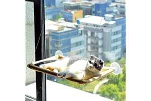 LATRAT Hamak dla kota z ulepszonymi przyssawkami - waga 15 kg, 55 x 35 cm