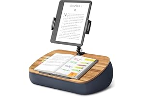 SHUOSUO Supporto Cuscino Tablet, Porta Tablet con braccio regolabile, compatibile con iPad, Kindle, Cellulare (4,7-13"), scrivania per la lettura a mani libere a letto, sul divano (Grigio)