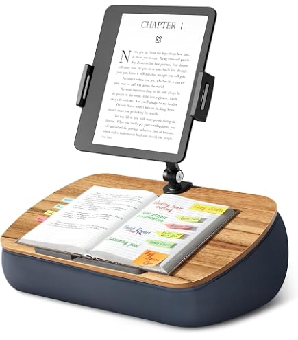 Coussin Support Pour Tablette Et Livre - Pliable, Pour Poser Sur Les Genoux Ou Table, Portable
