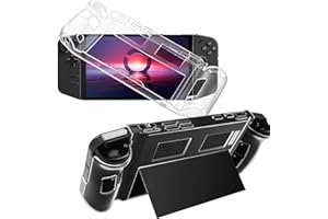 KZIOACSH Clear Case for Lenovo Legion Go Gaming Handheld, Full Protective Transparent Hard PC Case Ultra Slim Anti-Scratch Grip Controller Gaming Machine Cover for Lenovo Legion Go Gaming Handheld