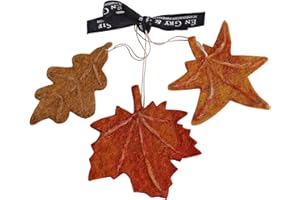 Én Gry & Sif Hojas de otoño, estilo escandi, de fieltro natural, para colgar