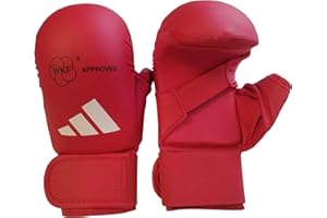 adidas Mitts with Thumb, WKF-Guanti da Karate con Pollice Unisex Adulto