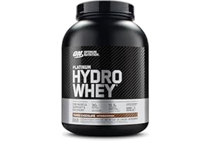 Optimum Nutrition Platinum Hydro Whey, odżywka z hydrolizowanego izolatu białka serwatkowego z aminokwasami egzogennymi, glutaminą i BCAA, smak czekolada mleczna, 40 porcji, 1,6 kg