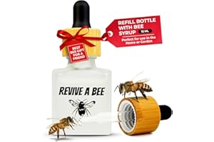 Revive a Bee - Bamboo Bee Revival Kit Refill Bottle with Bee Sugar Water Alternative 12ml compatible with Revive A Bee Bee Revival Keyrings and Rescue Kits
