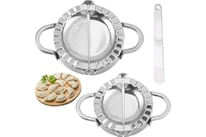 ZQUINTUPLIAN 3 PCS Dumpling Maker Set With Cutter, Stuffing Spoon, Pie Cutter, Pastry Tools, Ravioli Mold, Gyoza Maker - DIY Kitchen Accessories