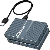 HDMI to USB 3.0 Video Capture Kartı Ses ve G&ouml;r&uuml;nt&uuml; Yakalama | 4K 60FPS G&ouml;r&uuml;nt&uuml; Aktarma,Mikser Kulaklık Mikrofon Girişli, PS3 