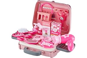 Think Gizmos Beauty Salon - Simulationsspielzeug - Im Schulter- oder Handmodus - Kit mit 24 Teilen, um EIN wenig Schönheit zu Machen - Für Jungen oder Mädchen ab 3 Jahren