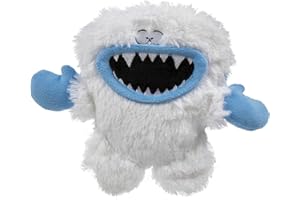 goDog Holiday Collection - Peluche Yeti in TPE per cani, con tecnologia Chew Guard - Bianco, taglia unica
