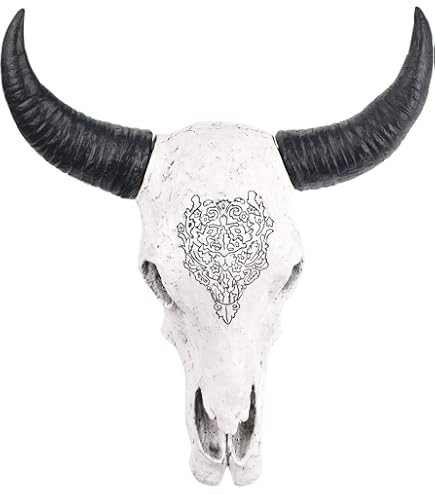 Trophée Mural Tête De Buffle Kare Design, Métal Gris, Style Western, Neuf