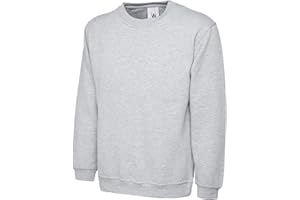 MAD INK Plain Classic Crewneck Sweatshirt Jumper Top